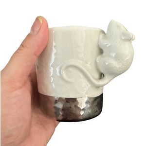 Anthropologie Mouse Ceramic Mug Decor